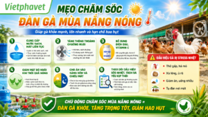Mẹo chăm sóc đàn gà mùa nắng nóng giúp gà khỏe mạnh lớn nhanh và hạn chế hao hụt